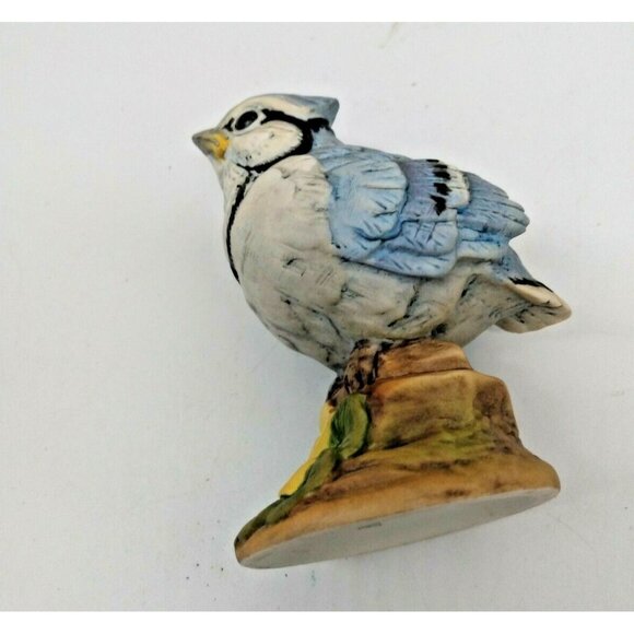 ANDREA SADEK Blue Jay figurine porcelain with Glass Eyes - Blue Jay #6350 - Picture 10 of 11